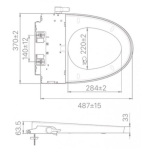 Inax CW-S32VN/BW1 S400 緩降廁板連單冷水清潔噴嘴